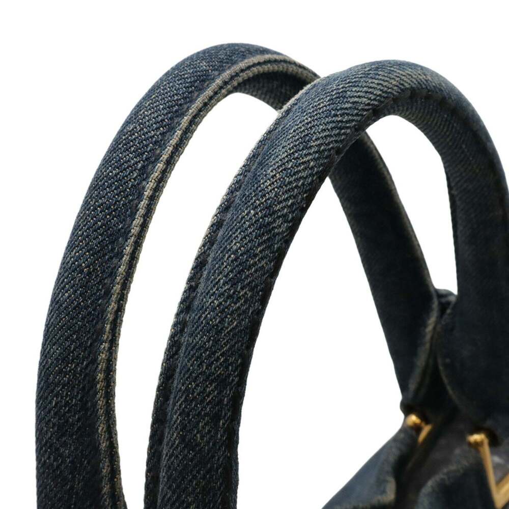 PRADA Blue Canvas Shoulder Bag - Picture 5 of 8